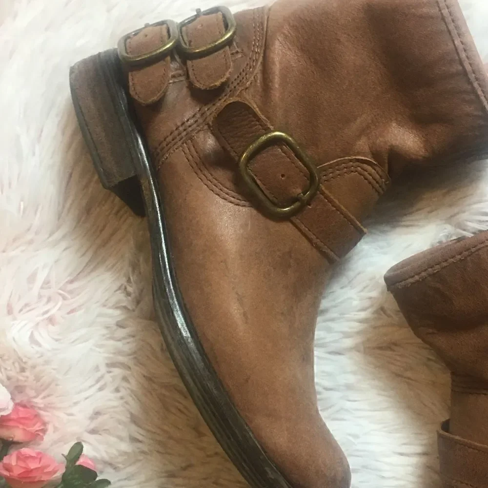 Lucky Brand Brown Leather Boots